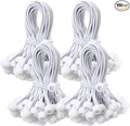 100 Pcs Ball Bungee Cords 6 Inch Bulk Bungee Balls Heavy Duty Outdoor Indoor for Shelter Camping Canopy Cargo Tents Poles (White)