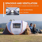 EchoSmile Instant Pop Up Camping Tent, 2/4/6 Person, Easy Setup Tent, Water Resistant Dome, Portable with Carry Bag