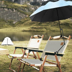 UPF 50+ Beach Umbrella with Adjustable Universal Clamp