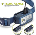 CORE 1200 Lumen Rechargeable Headlamp | USB LED Head Light with 4 Modes, Long Battery Life, Water Resistant | Ideal for Work, Emergency, Camping, Running, Hiking | USB Cable Included