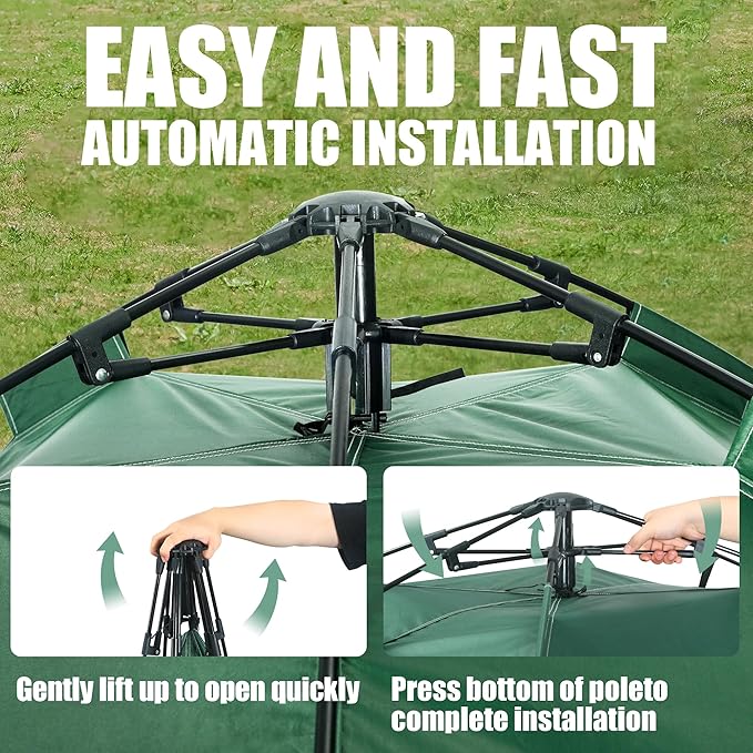 1-2 Person Camping Tent, Tents for Camping Waterproof Lightweight Easy Set Up, Professional Grade Waterproof Tents with Rainfly for Outdoor Hiking