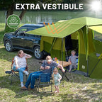 TIMBER RIDGE 5-9 Person SUV Tent with Screen Porch and Awning for Family Camping, Weather Resistant and Portable Van or Car Tent, Includes Rainfly and Storage Bag, 13' W X 10' L X 7.1' H