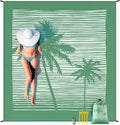 Beach Blanket Waterproof Sandproof Extra Large Beach Mat 79" X 83"/120"x108"for 1-8 Adults Quick Drying Durable Outdoor Picnic Mat for Beach Travel Camping Hiking