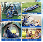 KINGROCK Christmas Sleeping Bag for Adults, Backpacking Sleeping Bag – Walkable with Arm Zippers, Waterproof and Warm to 23°F, Compact for Camping, Stadiums and Travel (Color: Christmas)