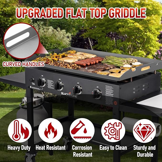 Upgrade Griddle Replacement Top for Blackstone 36 Inch Flat Top Grill 1554 1818 1820 1825 2151, Heavy Duty Steel Flat Top Griddle Replacement for 36" Blackstone