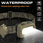 EverBrite Headlamp, 300 Lumens Head Lamp for Adults, 7 Modes with White/Red/Green Light, 30°Adjustable LED Headlight for Camping, Running, Hunting, 3 AAA Batteries Included