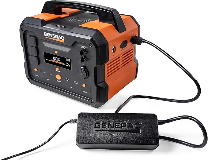 Generac Charge Enhancer 200W Charger - Compatible with GB1000 or GB2000 Portable Power Stations - Lightweight - Clean Emission Free Portable Power