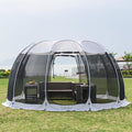 LEEDOR Pop Up Screen House, 6-10-15 Person Outdoor Screen Tent，Camping Screen Room with Carry Bag, Screened Gazebo with Mosquito Netting, Instant UV Resistant Sun Shelter for Garden, Patio, Backyard