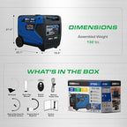 DuroMax XP7000iHT 7,000-Watt Portable Tri Fuel Inverter Generator