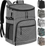 Cooler Backpack Insulated Leakproof Waterproof Backpack Cooler Bag 30/45 Cans, Large Capacity Lightweight Travel Camping Beach Backpack Cooler Ice Chest for Men and Women