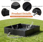 Portable Shower Pan 41"x41"x10" Large Outdoor Shower Tray Foldable Shower Base & Basin Floor for Camping RV Beach Pool Deck Pet Bathing Outdoor Indoor Shower Stall Enclosures