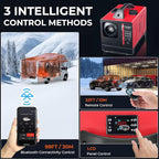 8KW Diesel Heater 12V/24V/110V All in One,diesel heater 12v Come with APP Control, Remote Control and LCD Display,Air Diesel Parking Space Heater for RV Truck Boat Car Home Tent Bus