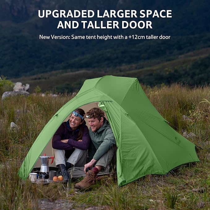 Naturehike Cloud Up 3 Person Backpacking Tent with Footprint - 3 Season Free Standing Lightweight 3 Person Camping Tent | with Footprint, Free Standing, Dome, Camping, Hiking, Waterproof