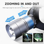 LED Headlamp Separate Design Outdoor Headlamp Waterproof Rechargeable Long Range Headlamp Suitable for Camping Hiking Fishing Hunting