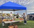 ABCCANOPY Pop Up Canopy - Outdoor Patio Portable Canopy Tent Heavy Duty for Backyard and Deck with 4 Sandbags(Royal Blue, 8x8)
