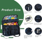 Soft Collapsible Insulated Sided Cooler - 60 Can Large Leakproof Picnic Beach Meal Prep Portable Travel Cooler for Shopping, Kayaking, Road Trips