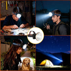 Ultra Bright LED Headlamp, 1000 Lumens Spotlight with Motion Sensor, Rechargeable with Power Display, 3 Modes, Long Distance Light, USB-C Charging