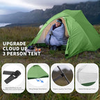 Naturehike Cloud Up 3 Person Backpacking Tent with Footprint - 3 Season Free Standing Lightweight 3 Person Camping Tent | with Footprint, Free Standing, Dome, Camping, Hiking, Waterproof