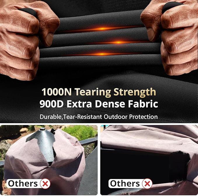 Grill Cover for Traeger Pro 22/575 Series BAC503,[900D Heavy Duty Waterproof Upgraded] Wood Pellet Smoker Grill Cover for Pro 575,Accessories for Traeger Lil'Tex Elite,Eastwood