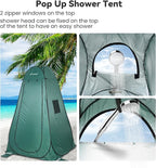 Pop Up Camping Shower Tent, Portable Dressing Changing Tent Outdoor with Carry Bag for Beach & Hiking, 75” x 48”x 48”