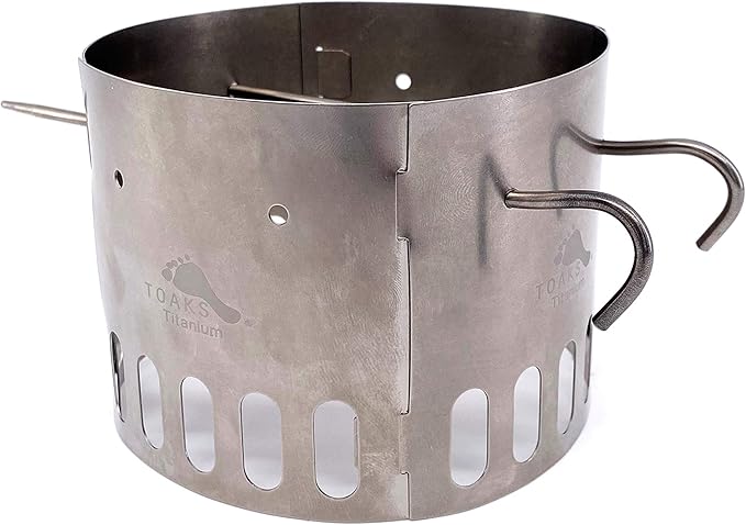 TOAKS TiStand Titanium Alcohol Stove Dual Stand & Windscreen