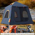 Inflatable Tents for Camping,2/4 Person Easy Setup Blow Up Tents for 4 Seasons Waterproof InflatableTent for Camping, Air Glamping Tents for Camping Adult