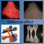 Dyneema Reflective Rope -2mm 400kg Fracture Strain - Suitable for Tents, Kite Surfing, and Other 65 feet (Green, 4mm)