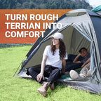 KingCamp Sleeping Pad for Camping, Inflatable Sleeping Pad Ultralight Connectable Camping Mattress with Pillow Built-in Foot Pump for Backpacking Hiking Tent Cot (Grey)