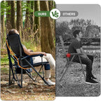 Timber Ridge Oversized Folding Camping Chair with Lumbar Support Adjustable High Back Heavy Duty for Adults Support up to 500lbs with Cup Holder, Cooler Bag, Side Pocket, Grey