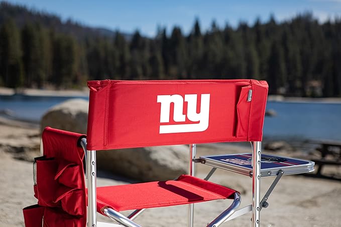 Picnic TIME NFL Unisex-Adult NFL Sports Chair with Side Table, Beach Chair, Camp Chair for Adults
