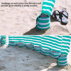 Qipi Beach Cabana - Easy to Set Up Canopy, Waterproof, Portable 6' x 6' Beach Shelter, Included Side Wall, Shade with UPF 50+ UV Protection, Ultimate Sun Umbrella - for Kids, Family & Friends