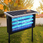 Powerful Large Solar Bug Zapper Outdoor for 3000 sq.ft, Poartable Rechargeable Mosquito Zapper with High Powered, Cordless Solar Fly Zapper for Patio Garden Backyard RV Camping with 13W Solar Panel