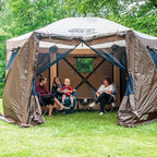 Clam Quick-Set Wind & Sun Panels – 2-Pack Brown Accessory for Screen Shelter – Outdoor Sidewalls for Shade & Privacy – Durable Poly-Oxford with Carry Bag – Tent Not Included