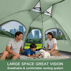 ADSMART Instant Tents for Camping 2/3/4/5 Person Tent Waterproof Easy Setup Sets Up Backpacking Tents with Carry Bag for Outdoor Hiking