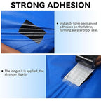 RV Awning Repair Tape: 3" x 30FT Black Fabric Heavy Duty Waterproof Patch Kit for Sail Tent Boat Cover Outdoor Repair