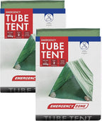 Emergency Zone Reflective & Green Survival 2 Person Tube Tents. Available in 1, 2, 3, 48 Packs. (Green, 2)