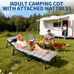 PeakPursuit Portable Camping Cot, Sleeping Cot for Adult, Heavy Duty Folding Cot Max Load 400LBS with Thick Mattress, Camping Bed for Travel Tent Day Bed Outdoor Home Guest Office Nap