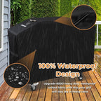 Griddle Cover for Blackstone 28 inch Griddle with Hood,Upgraded Rip-Proof & Waterproof Windproof 600D 5483 Grill Cover for Blackstone 2 Burner Griddle with Strap and Air Vent