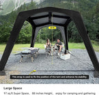 4-6 Person Inflatable Camping Tent Tarp Sun Shelter Blow Up Tent Easy Setup Waterproof Portable Air Canopy House Gazebos for Camping Backpacking Hiking Picnics Fishing