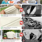 Grill Cover for Camp Chef 24 Pellet Grills, Model DLX 24, SmokePro 24, Woodwind 24 Pro Pellet Grills, PG24, PG24LS, PG24S, PG24SE, PG24LTD, PG24XT, SG24, SmokePro DLX, Anti-UV 600D, Beige