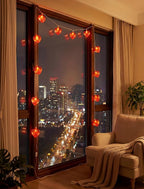 8.5Ft Red Heart Fairy String Lights, Valentine's Day Decor Lights with 10 Red 3D Heart Lights, Connectable Valentine's Day Love Heart Light for Indoor Outdoor Home Wedding Anniversary Party Decoration