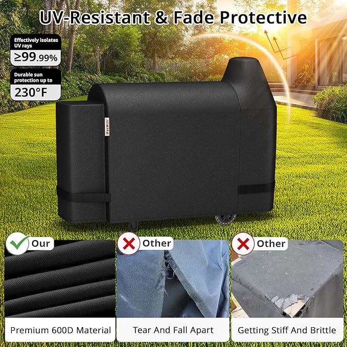 Grill Cover for Pit Boss Austin XL,[900D Strong Tear-Resistant] Wood Pellet Smoker Cover for Pitboss 1000 Series,Waterproof Grill Cover for Pitboss Rancher XL,1100 Pro,1150,Z Grill 1000