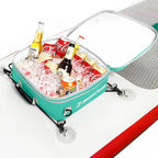Waterproof PVC Paddleboard Cooler Deck Bag - 12 Can Soft Insulated Cooler for Paddleboarding, Camping, Kayaking