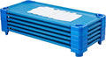 Sleepline Stackable Cot with Sheet, RTA, Sleeping Cot, Blue, 6-Pack