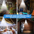 VIHOSE 4 Pcs Solar Light Bulbs Solar Powered Light Portable Emergency LED Bulb Waterproof for Camping Tent Indoor Outdoor Shed Night Fishing Chicken Coop