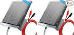 POWOXI 12V 1.7W Solar Panel for Deer Feeder Waterproof Solar Battery Charger with Mounting Bracket Alligator Clip Feeder Solar Panel 12 Volt (Pack of 2)