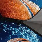 Kids Sleeping Bag for Boys Girls,3D Basketball Print-Lightweight Warm Portable Outdoor Indoor-Waterproof Cold Weather Resistant Sleeping Bag for Camping Hiking