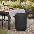 Outdoor Cooker Cover for ROVSUN 23" Concave Comal Set, Portable Waterproof Dustproof Turkey Fryer Cover for Discada Disc Cooker- 25.2”Dx31”H, Black