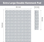 SUNCREAT Outdoor Portable Hammock Pad, 2 Person Polyester Hammock Pad, Gray