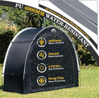 Happy Travel Bike Storage Shed Tent,Outdoor Portable Bicycle Storage Sheds with 210D Oxford Fabric PU4000 Waterproof for 2/3/4/6/8 Bikes,Bike Covers Shelter for Motorcycle,Garden Tools,Toys,Lawn Mower